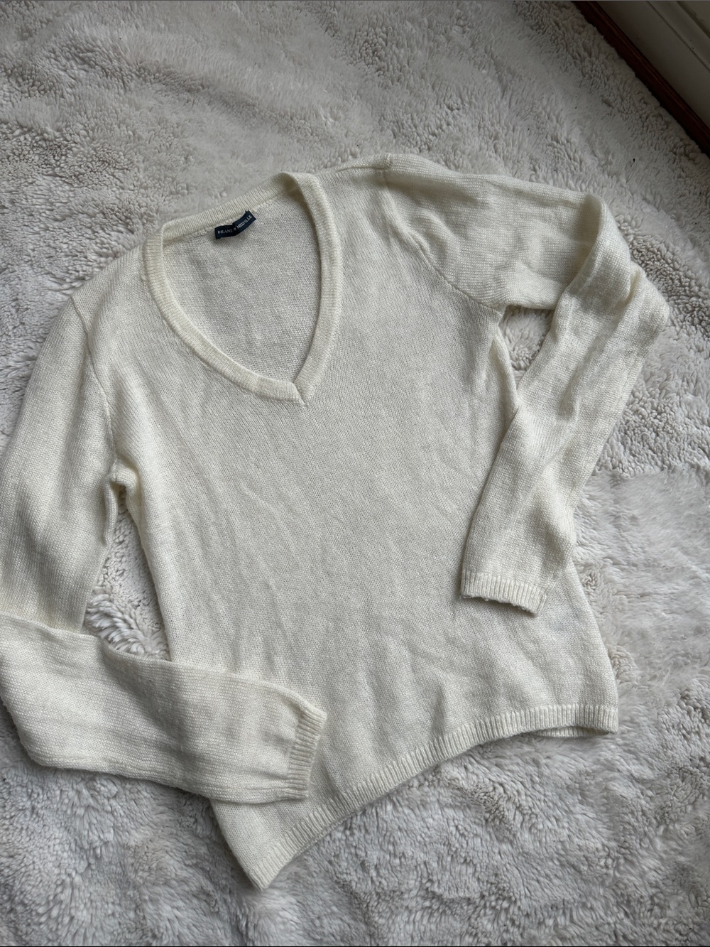 Brandy Melville Mohair Long Sleeve Sheer Cozy Sweater